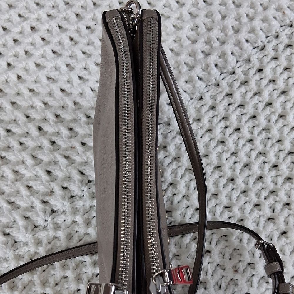Coach Gray Studded Woman Crossbody Bag - Picture 11 of 15